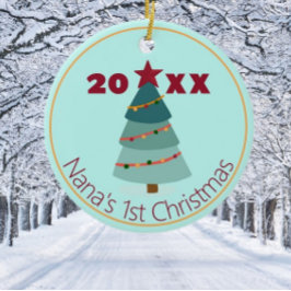 Nanas första julfoto Ornament