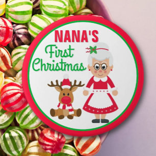 Nanas första julknapp knapp