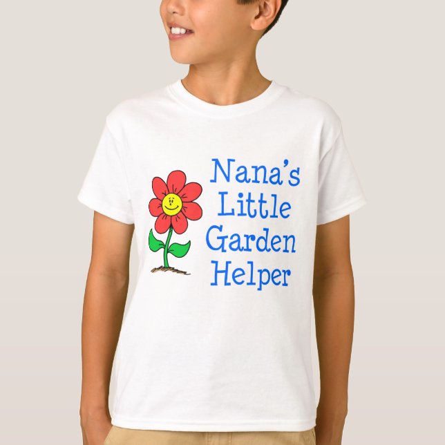 Nanas Garden Helper Tee Shirt (Framsida)
