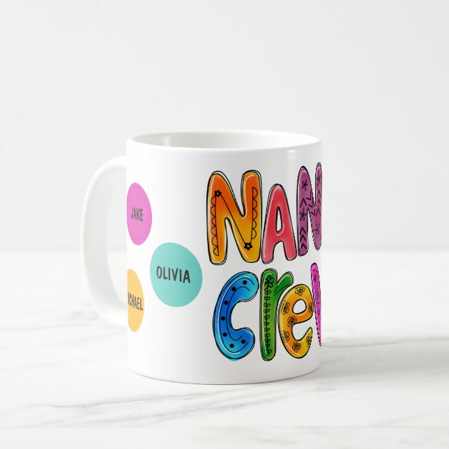 Nanas Gruwbarn - Anpassad namngåva Kaffemugg (Framsida vänster)