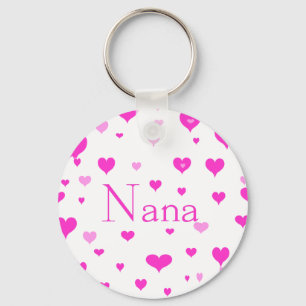 Nanas hjärtor Keychain Nyckelring
