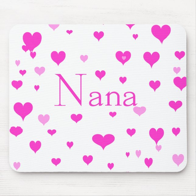 Nanas hjärtor Mousepad Musmatta (Framsidan)