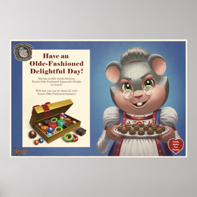 Nanas Karamelle Delight Poster (Framsidan)