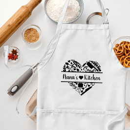 Nanas Kitchen Heart Apron Förkläde