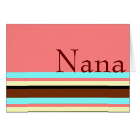 Nanas kräm- rosor för blåttbrunt hälsningskort