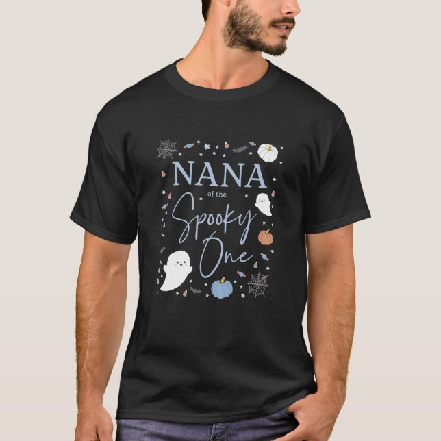 Nanas kvinna en första födelsedag blå t shirt (Framsida)