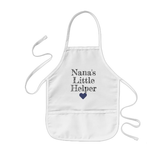 Nanas lilla hjälpare Barnbarn Kids' Apron Barnförkläde (Framsidan)