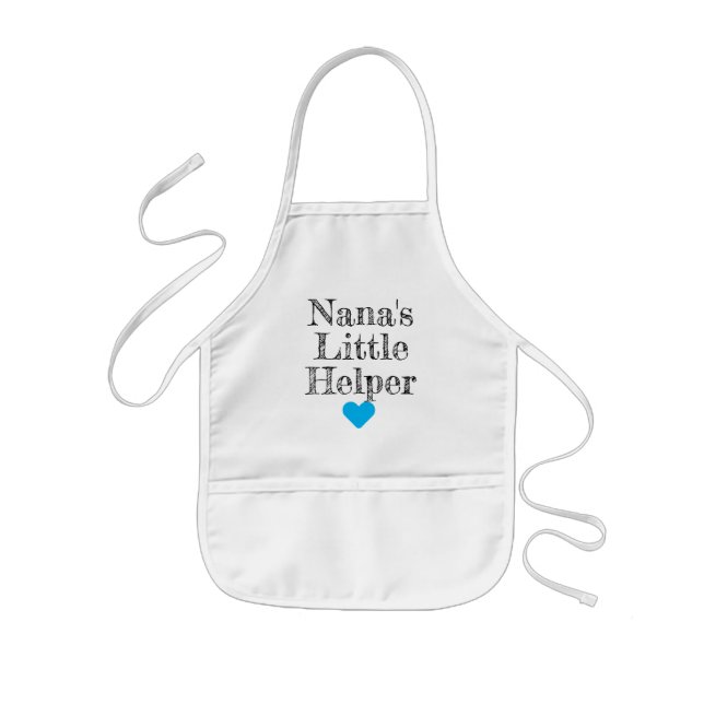 Nanas lilla hjälpare Barnbarn Kids' Apron Barnförkläde (Framsidan)