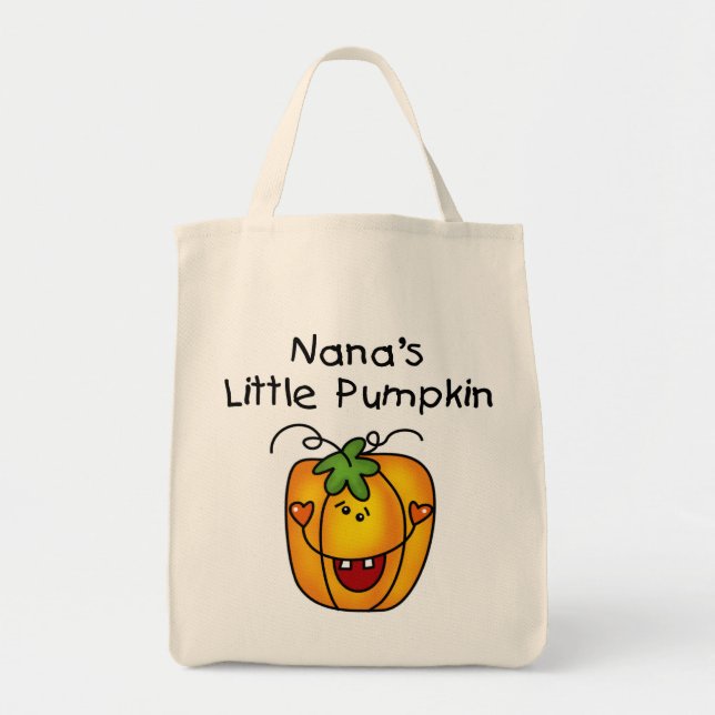Nanas lilla Pumpkin T-shirts och presenter Tygkasse (Framsidan)