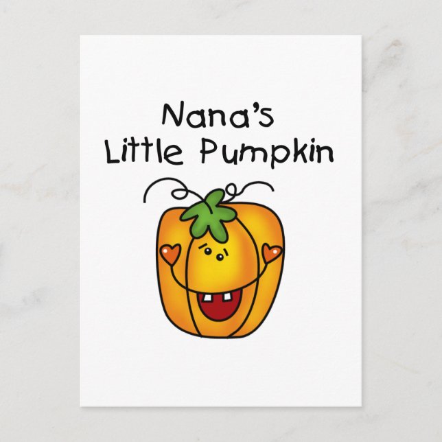 Nanas lilla Pumpkin T-shirts och presenter Vykort (Framsida)