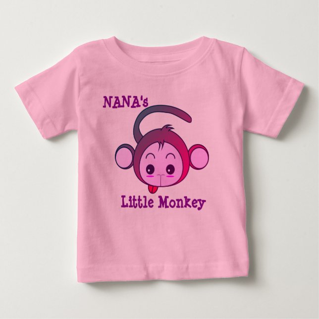 Nanas lite apa t-shirt (Framsida)