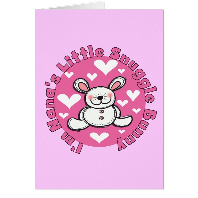 Nanas lite Snugglekanin Hälsningskort (Framsidan)