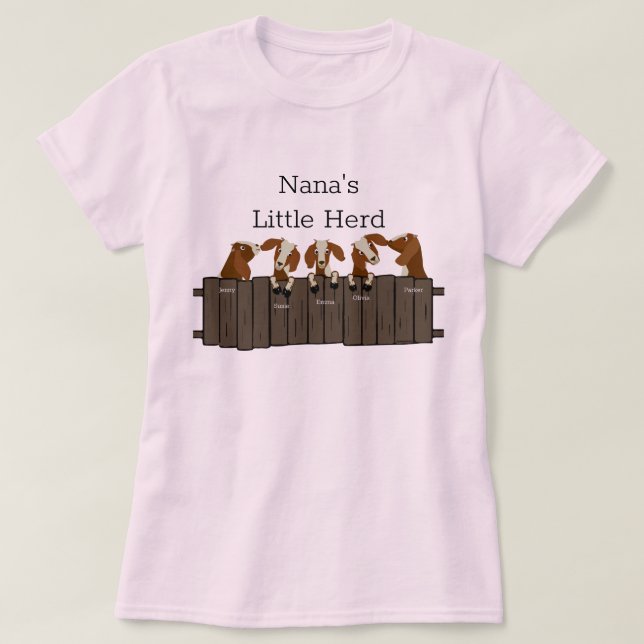 Nanas Little Goat Herd 5 getter T Shirt (Design framsida)