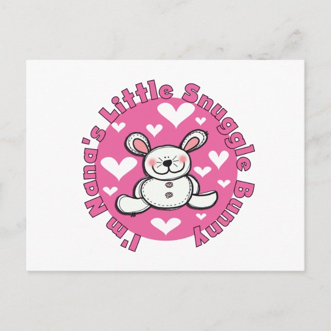 Nana's Little Snuggle Bunny Vykort (Framsida)