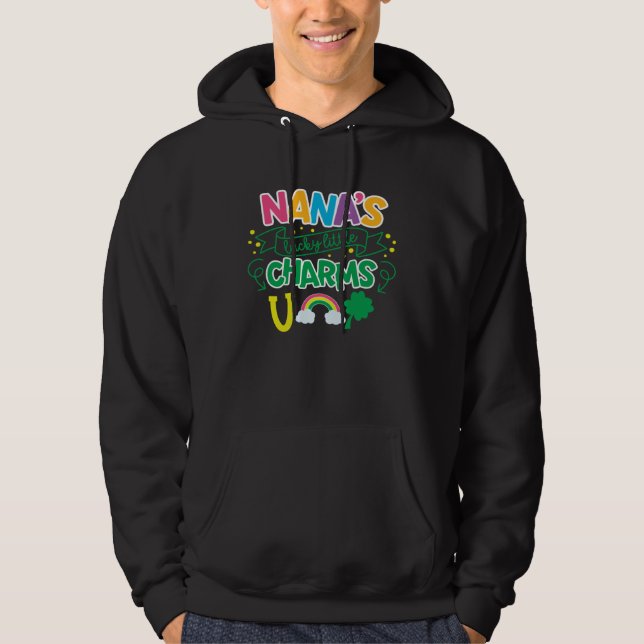Nana's Lucky Little Charms C Shamrock Hoodie (Framsida)