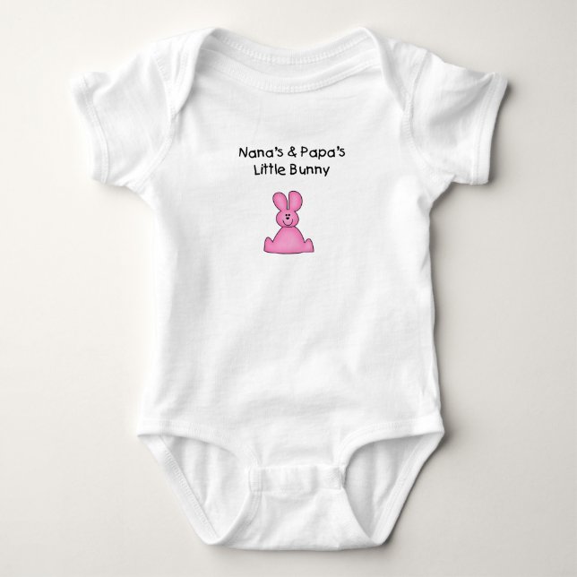 Nanas och Pappa Little Bunny T-shirts och Gifts (Framsida)