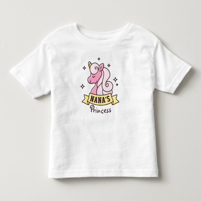 Nanas Princess Flicka Skjorta T-shirt (Framsida)