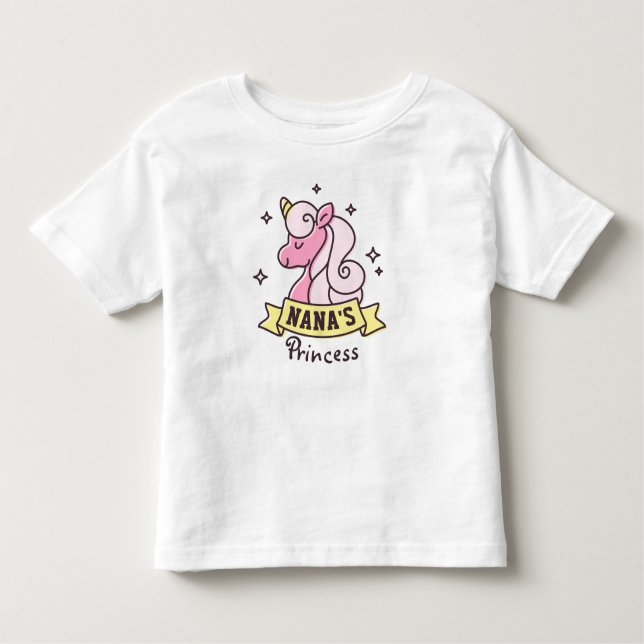 Nanas Princess Flicka Skjorta Tee (Framsida)