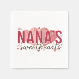 Nana's Sweethearts Birthday Napkins Pappersservett