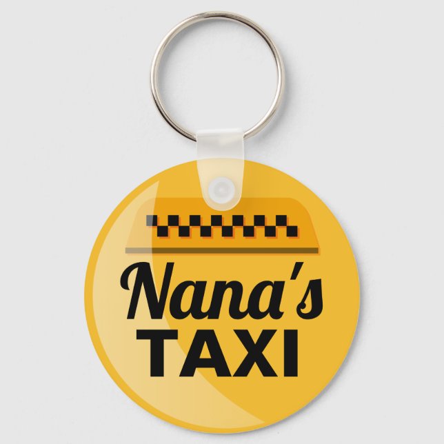 Nanas Taxi-tjänstnyckelkedja Nyckelring (Framsida)