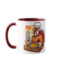 Nana's Turkey chef's pie Thanksgiving Mug