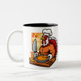 Nanas Turkiska Thanksgiving-mugg Två-Tonad Mugg