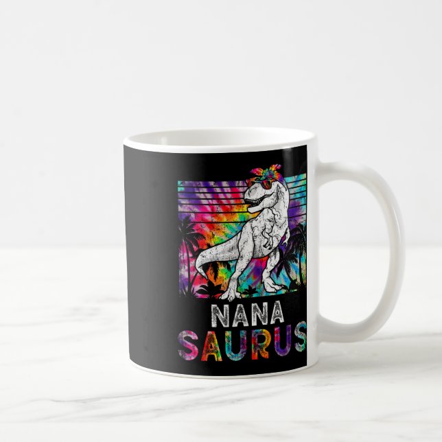 Nanasaurus Dinosaur Nana Saurus Familj Matchande T Kaffemugg (Höger)