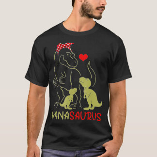 Nanasaurus T Rex Nana Saurus Dinosaur Women Mamma  Shirt
