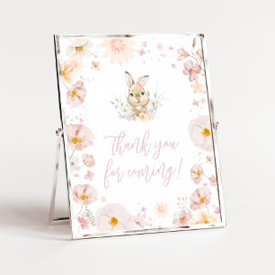 Nånbunny Rabbit Baby Shower Tack för att du kom Poster