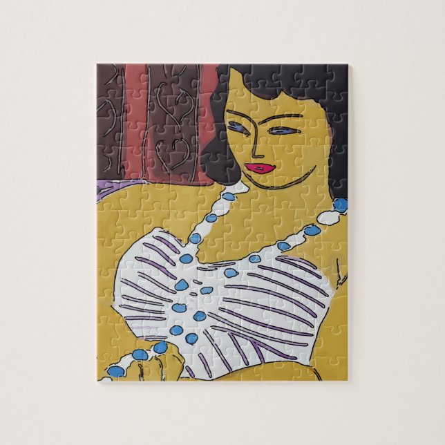 Nancy Abstrakt Summer Jigszle Puzzle Pussel (Vertikal)