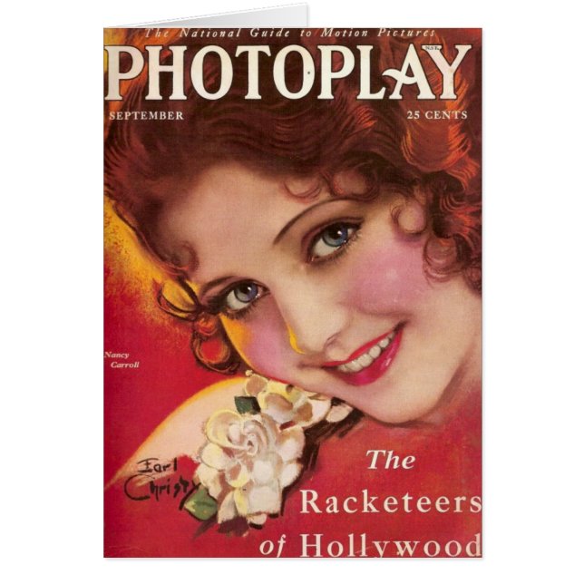 Nancy Carroll-filmens magasin täcker Hälsningskort (Framsidan)