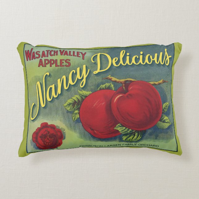 Nancy Delicious Apples Pillow Prydnadskudde (Framsidan)