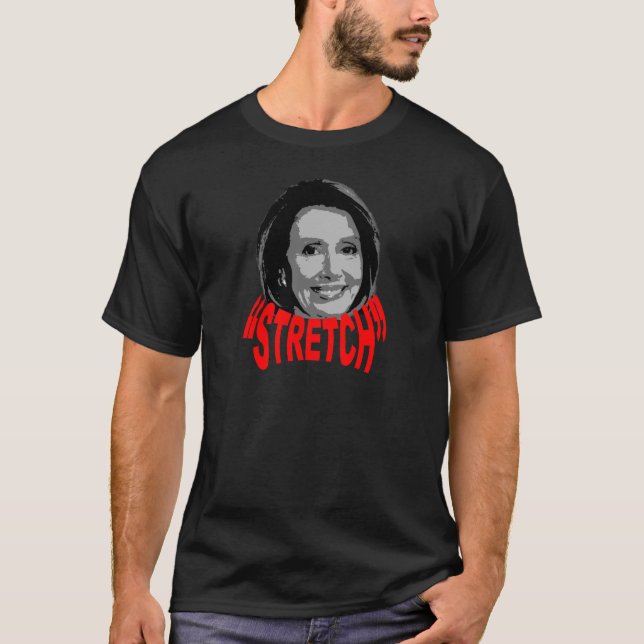 Nancy "elasticitet" Pelosi Tee Shirt (Framsida)