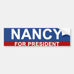 Nancy för president bildekal