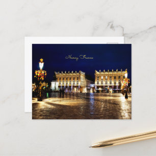 Nancy, Frankrike - scenfotografi av cityscape, Vykort