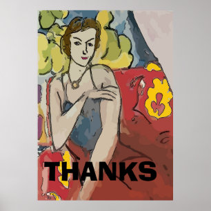 Nancy In Red-stol, lägg till text Poster