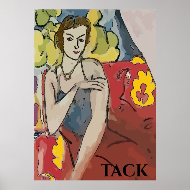 Nancy In Red-stol, tack, redigera text Poster (Framsidan)