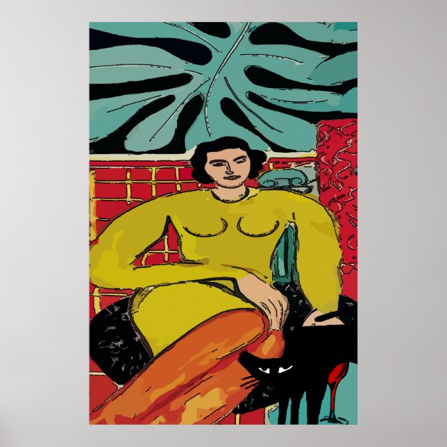 Nancy med Black Cat Poster (Framsidan)