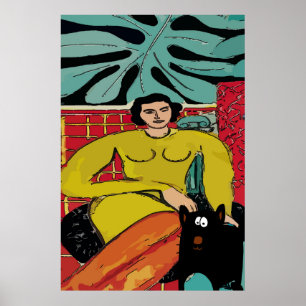 Nancy med Black Cat Poster