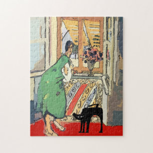 Nancy med Black Cat Pussel