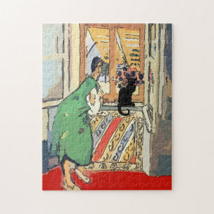 Nancy med Black Cat Pussel