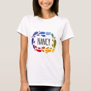 Nancy Namn Cute Colorful Gift med namnet Nancy T Shirt