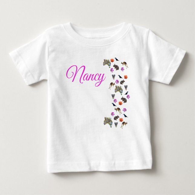 Nancy, Namn, med Australian Wildlife T Shirt (Framsida)