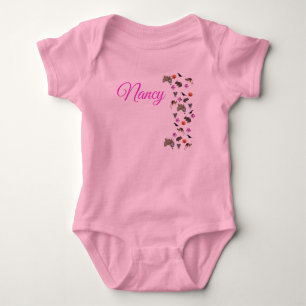 Nancy, Namn, Med Australisk Vilda Djur, Baby Krop T Shirt