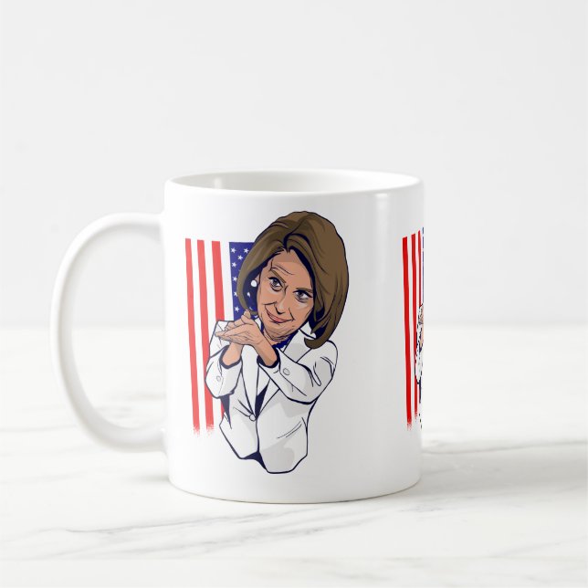 Nancy Pelosi appningsminne Kaffemugg (Vänster)