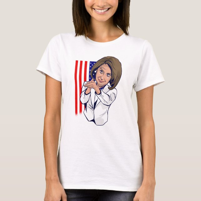 Nancy Pelosi appningsminne T Shirt (Framsida)