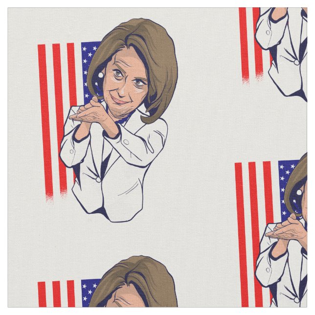 Nancy Pelosi appningsminne Tyg (Närbild)