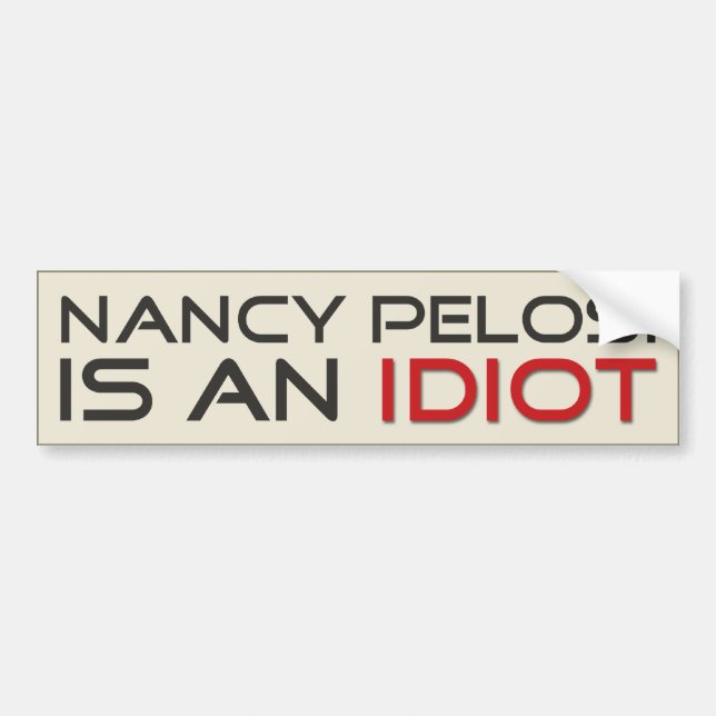 Nancy Pelosi är en indikation Bildekal (Framsidan)