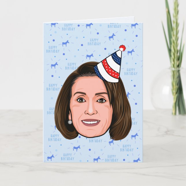 NANCY PELOSI BIRTHDAY KORT (Framsida)