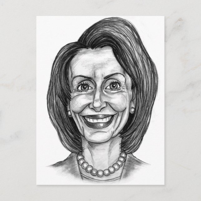 Nancy Pelosi Fläkt Klubb Vykort (Framsida)